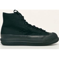 Converse - Trampki. Czarne trampki męskie Converse, bez wzorów, z gumy, na sznurówki. W wyprzedaży za 399,90 zł.