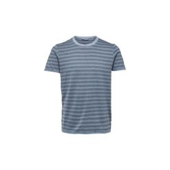 T-shirty z krótkim rękawem Selected 16061890 ACID MIX. Niebieskie t-shirty męskie Selected, s, bez wzorów, bez kołnierzyka, krótkie. Za 98,76 zł.