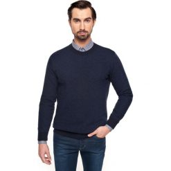Sweter granby półgolf granatowy. Niebieskie swetry klasyczne męskie Recman, na zimę, m, z aplikacjami, z jeansu, z golfem. Za 29,99 zł.