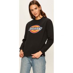 Dickies - Bluza. Czarne bluzy damskie Dickies, s, z nadrukiem, z bawełny, bez rękawów, bez kaptura. Za 249,90 zł.