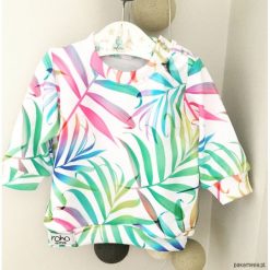 Bluza dziecięca PALM LEAF. Szare bluzy chłopięce z nadrukiem marki Pakamera. Za 69,00 zł.