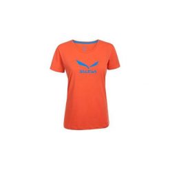 T-shirty z krótkim rękawem Salewa Koszulka Solidlogo DRY W S/S TEE 24555-6011. Pomarańczowe koszulki damskie Salewa, s, bez wzorów, bez kołnierzyka. Za 90,30 zł.