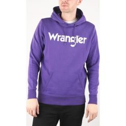 Wrangler Bluza Fioletowy. Fioletowe bluzy męskie Wrangler, s, z nadrukiem, z bawełny. Za 343,95 zł.