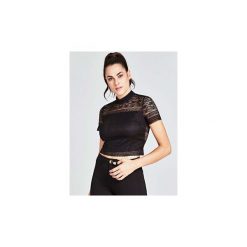 Bluzki Guess W91P37 K86T0 ADELAIDE. Czarne bluzki damskie Guess, s, z aplikacjami, bez kołnierzyka, bez rękawów. Za 181,37 zł.