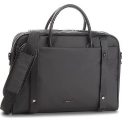 Torba na laptopa LANETTI - RM0621 Black. Czarne torby męskie skórzane Lanetti, bez wzorów, ze skóry ekologicznej. W wyprzedaży za 119,99 zł.