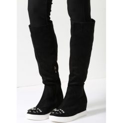 Buty zimowe damskie: Czarne Kozaki Harder They Come