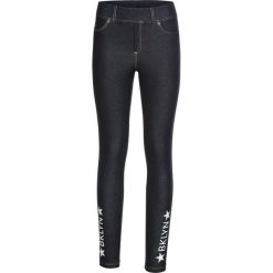 Legginsy o wyglądzie dżinsów bonprix czarny "stone"- biały. Czarne jeansy damskie bonprix, z nadrukiem, z jeansu. Za 89,99 zł.