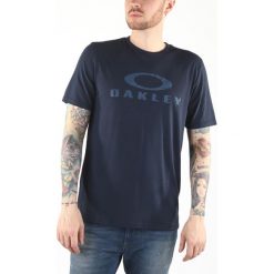 Oakley Koszulka Niebieski. Niebieskie podkoszulki męskie Oakley, s, z nadrukiem, z bawełny, z krótkim rękawem. Za 119,95 zł.