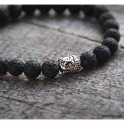 Bransoletki męskie: męska bransoletka :: buddha & BLACK LAVA II