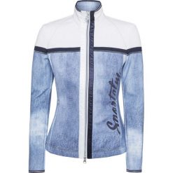 Bluza SPORTALM TIGENS Niebieski. Niebieskie bluzy damskie marki Sportalm, z aplikacjami, z tkaniny, bez rękawów, bez kaptura. W wyprzedaży za 980,00 zł.