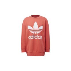 Bluzy adidas Bluza oversize z zaokrąglonym dekoltem Trefoil. Pomarańczowe bluzy męskie Adidas, s, bez wzorów, bez kołnierzyka, bez rękawów, bez kaptura. Za 329,00 zł.