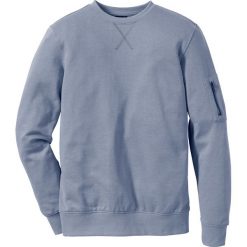 Bluza dresowa Slim Fit bonprix matowy niebieski. Niebieskie bejsbolówki męskie bonprix, m, z dresówki. Za 37,99 zł.