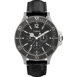 Timex - Zegarek TW2U12900. Czarne zegarki męskie Timex, z mosiądzu. Za 399,90 zł.