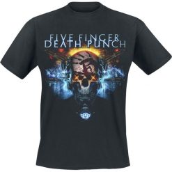 Five Finger Death Punch Turing Test T-Shirt czarny. Czarne koszulki męskie Five Finger Death Punch, l, z nadrukiem, z okrągłym kołnierzem. Za 74,90 zł.