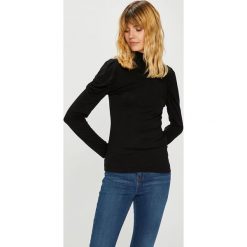 Morgan - Bluzka. Czarne bluzki damskie marki Morgan, s, z elastanu, casualowe, z golfem. W wyprzedaży za 99,90 zł.