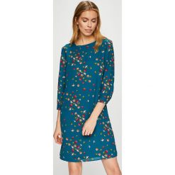 Trussardi Jeans - Sukienka. Szare sukienki mini marki Trussardi Jeans, na co dzień, m, z jeansu, casualowe, z okrągłym kołnierzem, proste. W wyprzedaży za 439,90 zł.