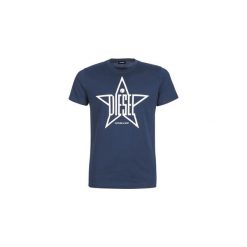 T-shirty z krótkim rękawem Diesel T DIEGO YH. Niebieskie t-shirty męskie Diesel, s, bez wzorów, bez kołnierzyka, krótkie. Za 143,20 zł.