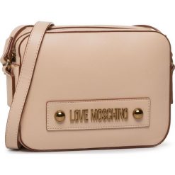 Torebka LOVE MOSCHINO - JC4027PP1ALD0107 Naturale. Brązowe listonoszki damskie Love Moschino, z aplikacjami, ze skóry ekologicznej, zdobione, bez dodatków. W wyprzedaży za 409,00 zł.