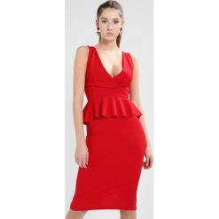 Sukienki hiszpanki: WAL G. RUFFLE WAIST MIDI DRESS Sukienka koktajlowa red