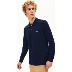 Koszula w kolorze granatowym. Niebieskie koszule męskie Lacoste, s, z haftami, z bawełny, klasyczne, polo, bez rękawów. W wyprzedaży za 229,95 zł.