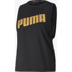 Puma Podkoszulek Czarny Wielokolorowy. Czarne podkoszulki damskie Puma, xs, z nadrukiem, z elastanu, bez rękawów. Za 171,95 zł.