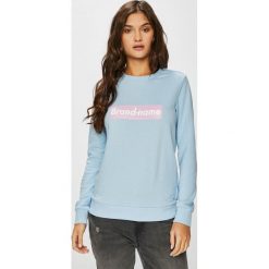 Tally Weijl - Bluza. Czerwone bluzy z nadrukiem damskie marki TALLY WEIJL, l, z dzianiny, z krótkim rękawem. Za 39,90 zł.