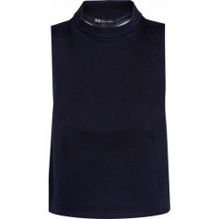 Top Y-3 FUTURE SP. Czarne bluzki damskie Y-3, bez wzorów, bez kołnierzyka. W wyprzedaży za 640,00 zł.