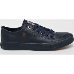 Big Star - Tenisówki. Niebieskie trampki i tenisówki damskie marki BIG STAR, bez wzorów, z gumy, na sznurówki. W wyprzedaży za 69,90 zł.