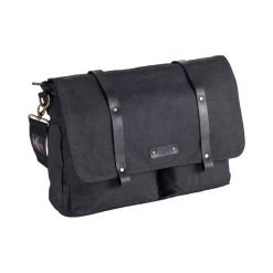 Bawełniana torba na ramię unisex 2JUS by DAAG Zone 1 czarna. Czarne torby męskie skórzane daag, bez wzorów, z bawełny, na ramię. Za 169,99 zł.