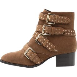 Botki damskie lity: Bronx Botki kowbojki i motocyklowe mid brown