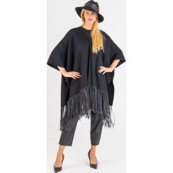 PONCZO CARINA weekend maxmara. Czarne kurtki damskie Weekend Max Mara, uniwersalny, bez wzorów, z wełny, bez kaptura. Za 1577,40 zł.
