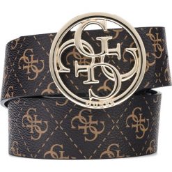 Guess Lorenna Pasek Brązowy Szary. Szare paski damskie Guess, w paski, z materiału. Za 228,95 zł.