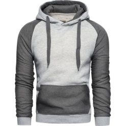 Bluza męska z kapturem szara Recea. Szare bluzy męskie Recea, xl, bez wzorów, z bawełny, klasyczne, z kapturem, bez rękawów, z kapturem. Za 42,69 zł.
