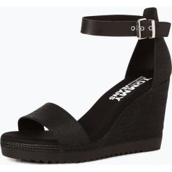 Sandały damskie: Tommy Jeans - Sandały damskie z dodatkiem skóry, czarny