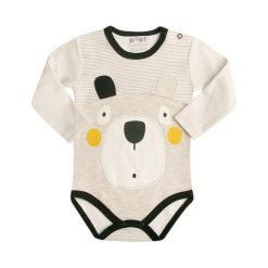 Nini Body Chłopięce 92 Beżowy. Brązowe body niemowlęce Nini, bez wzorów, bez rękawów. Za 37,00 zł.