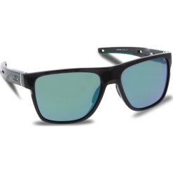 Okulary przeciwsłoneczne OAKLEY - Crossrange Xl OO9360-0258 Polished Black/Jade Iridium. Czarne okulary przeciwsłoneczne męskie aviatory Oakley, z tworzywa sztucznego. W wyprzedaży za 549,00 zł.