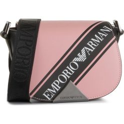 Torebka EMPORIO ARMANI - Y3E141 YSO6I 83924 Pink/Black/White. Różowe listonoszki damskie Emporio Armani, bez wzorów, ze skóry, bez dodatków. W wyprzedaży za 829,00 zł.