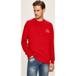 Tommy Hilfiger - Bluza. Czerwone bluzy męskie TOMMY HILFIGER, s, z aplikacjami, z elastanu, z okrągłym kołnierzem, bez rękawów, bez kaptura. W wyprzedaży za 269,90 zł.
