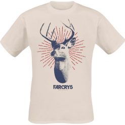 T-shirty męskie z nadrukiem: Far Cry 5 – Deer Logo T-Shirt piaskowy