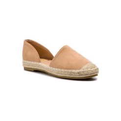 JENNY FAIRY WS19329-3 Beżowy. Brązowe espadryle damskie Jenny Fairy, bez wzorów, z materiału, bez obcasa. Za 59,99 zł.
