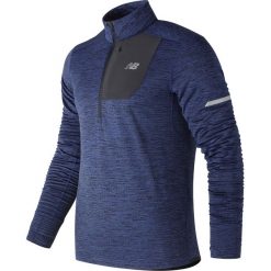 Bluza New Balance Heat Quarter Zip MT83246TBH M Granatowa. Niebieskie bluzy męskie New Balance, na zimę, s, bez wzorów, sportowe, bez kołnierzyka, z krótkim rękawem, długie, bez kaptura. Za 249,99 zł.