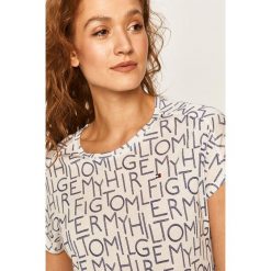 Tommy Hilfiger - T-shirt. Białe bluzki damskie TOMMY HILFIGER, s, bez wzorów, z lyocellu, z okrągłym kołnierzem. Za 299,90 zł.