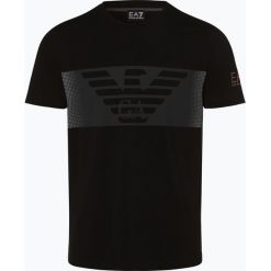 EA7 Emporio Armani - T-shirt męski, czarny. Czarne t-shirty męskie EA7 Emporio Armani, s, bez wzorów, z bawełny, bez kołnierzyka. Za 329,95 zł.
