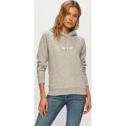 Lee - Bluza. Szare bluzy damskie Lee, s, z nadrukiem, z bawełny, bez rękawów, z kapturem. Za 259,90 zł.