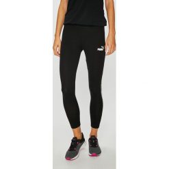 Puma - Legginsy. Czarne spodnie damskie Puma, s, z nadrukiem, z elastanu. W wyprzedaży za 99,90 zł.