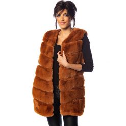 Kamizelka "Gabi" w kolorze karmelowym. Pomarańczowe kamizelki damskie 100% Coats, s, bez wzorów, bez kaptura. W wyprzedaży za 219,95 zł.