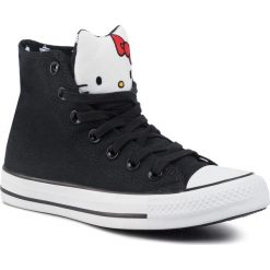 Trampki CONVERSE - Ctas Hi 163910C Blaack/Fiery Red/White. Czarne półbuty damskie Converse, z gumy. W wyprzedaży za 209,00 zł.