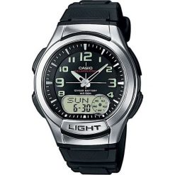 Zegarek Casio Zegarek męski AQ-180W -1BV. Czarne zegarki męskie CASIO. Za 134,50 zł.