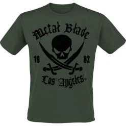 T-shirty męskie: Metal Blade Pirate Logo T-Shirt zielony