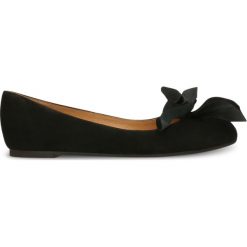 Baleriny ROSA. Czarne baleriny damskie zamszowe marki Gino Rossi, eleganckie, na niskim obcasie. Za 249,90 zł.